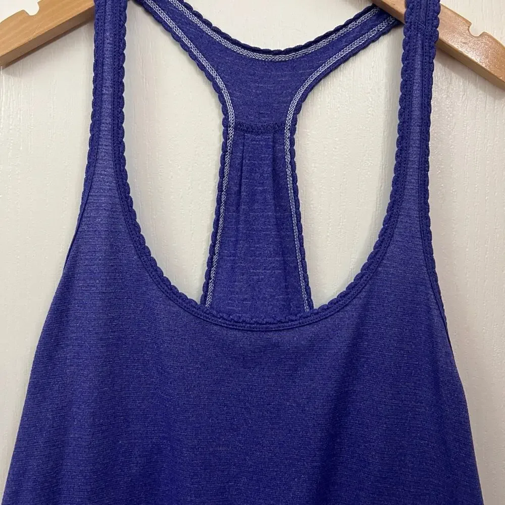 Lululemon 105 F Singlet Heathered Bali Breeze Tank Top size 4
